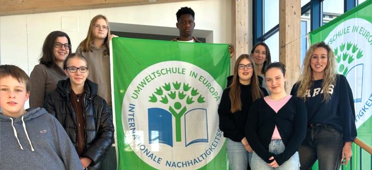 Auszeichnung als Umweltschule in Europa