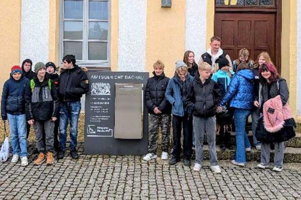 Besuch der Kl. 7a beim Amtsgericht Dachau